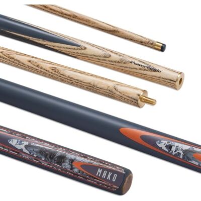 POWERGLIDE One 2-Piece Snooker Cue Stick Ash Wood Shaft and Butt with Decal Design Brass Joint Full Size 57'' 10 mm Tip' - Publicité POWERGLIDE One 2-Piece Snooker Cue Stick Ash Wood Shaft and Butt with Decal Design Brass Joint Full Size 57'' 10 mm Tip' - Publicité