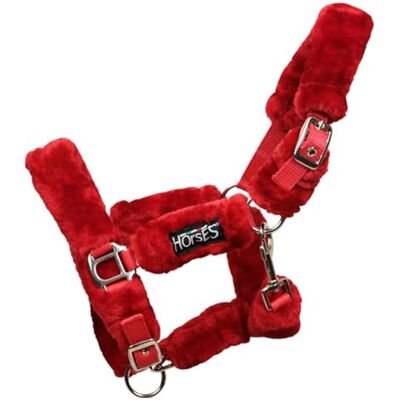 Horses Licol Soft Fluffi Mini, Licol Confortable, Utile pour Mener le Cheval à la Main ou pour le Sécuriser pendant les Opération de Brossage (Rouge, Shetland) - Publicité Horses Licol Soft Fluffi Mini, Licol Confortable, Utile pour Mener le Cheval à la Main ou pour le Sécuriser pendant les Opération de Brossage (Rouge, Shetland) - Publicité