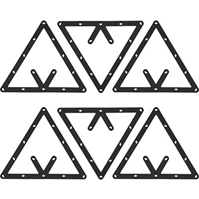 Tbest Triangle de Billard, Lot de 6 Supports Triangulaires Racks de Billard Professionnel pour Joueurs Amateurs et Professionnels Salon Club Compétition - Publicité Tbest Triangle de Billard, Lot de 6 Supports Triangulaires Racks de Billard Professionnel pour Joueurs Amateurs et Professionnels Salon Club Compétition - Publicité