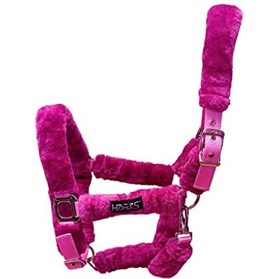 Horses , Licol En Nylon Soft Fluffi, avec Revêtement en Fourrure Synthétique, pour Chevaux Sensibles, Adapté aux Voyages en Van (Pony, fuchsia) - Publicité Horses , Licol En Nylon Soft Fluffi, avec Revêtement en Fourrure Synthétique, pour Chevaux Sensibles, Adapté aux Voyages en Van (Pony, fuchsia) - Publicité