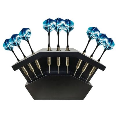 THCTYRP, Porte-Fléchettes en Bois 2 en 1, Mural, Support de Cible, Noir Convient aux Fléchettes en Acier et en Mousse, Rangement - Publicité THCTYRP, Porte-Fléchettes en Bois 2 en 1, Mural, Support de Cible, Noir Convient aux Fléchettes en Acier et en Mousse, Rangement - Publicité