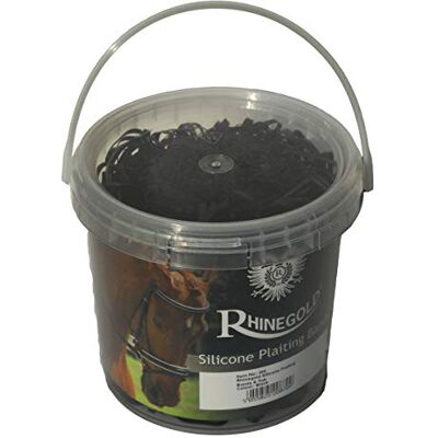 Rhinegold Bandes à tresser en Silicone, 0, Noir, Taille Unique - Publicité Rhinegold Bandes à tresser en Silicone, 0, Noir, Taille Unique - Publicité