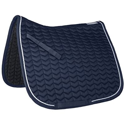 WALDHAUSEN Tapis de selle Classic Bleu nuit/blanc sang chaud Dressage - Publicité WALDHAUSEN Tapis de selle Classic Bleu nuit/blanc sang chaud Dressage - Publicité