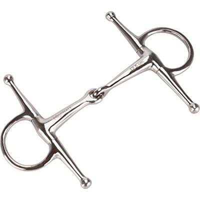 Equinate Mors de cuisse en acier inoxydable 16 mm facilement cassé 12,5 cm – Mors anatomiques doux avec action douce – Taille gravée au laser – Mors à bascule - Publicité Equinate Mors de cuisse en acier inoxydable 16 mm facilement cassé 12,5 cm – Mors anatomiques doux avec action douce – Taille gravée au laser – Mors à bascule - Publicité
