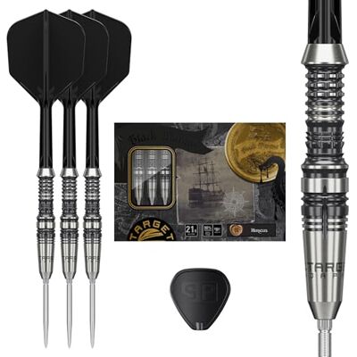 Target Darts Target Japan Black Marque Heracles Pointe en Acier Fléchettes avec Kflex 21G 90% Tungstène Fléchettes Set, K-Flex Volants et Tiges N° 6, Nano Swiss Point Conseils, Daniel Chen - Publicité Target Darts Target Japan Black Marque Heracles Pointe en Acier Fléchettes avec Kflex 21G 90% Tungstène Fléchettes Set, K-Flex Volants et Tiges N° 6, Nano Swiss Point Conseils, Daniel Chen - Publicité