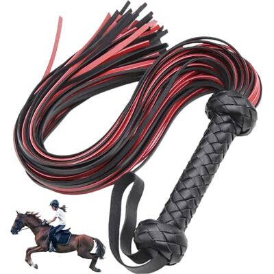 Aetherize Cravache d'équitation, Fouet de Cheval en Simili Cuir pour l'équitation, fouets Doux et durables avec poignée Confortable pour l', fouets pour Costume de Cosplay - Publicité Aetherize Cravache d'équitation, Fouet de Cheval en Simili Cuir pour l'équitation, fouets Doux et durables avec poignée Confortable pour l', fouets pour Costume de Cosplay - Publicité