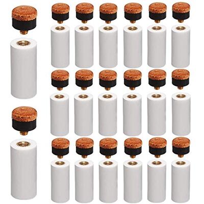 Amacoam Embout Queue Billard 20 Pièces 12 mm Rigide de Billard Cue Conseils Laiton à Visser à Pointes de Rechange avec Billard Bâton Embouts pour Queues de Billard Embout Queue de Billard Brown - Publicité Amacoam Embout Queue Billard 20 Pièces 12 mm Rigide de Billard Cue Conseils Laiton à Visser à Pointes de Rechange avec Billard Bâton Embouts pour Queues de Billard Embout Queue de Billard Brown - Publicité