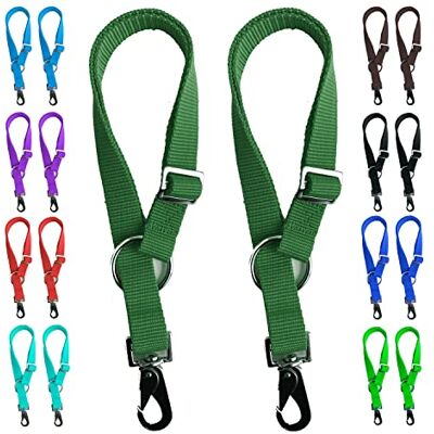 Majestic Lot de 2 Sangles pour Seau à Eau pour Cheval Longueur réglable de 45,7 cm à 76,2 cm Design Pratique et Facile pour Une Utilisation en intérieur ou en extérieur (Vert Chasseur) - Publicité Majestic Lot de 2 Sangles pour Seau à Eau pour Cheval Longueur réglable de 45,7 cm à 76,2 cm Design Pratique et Facile pour Une Utilisation en intérieur ou en extérieur (Vert Chasseur) - Publicité