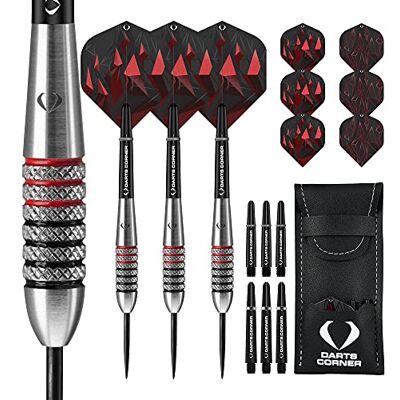 Darts Corner Astrofire Jeu de fléchettes avec Pointe en Acier moleté 22 g - Publicité Darts Corner Astrofire Jeu de fléchettes avec Pointe en Acier moleté 22 g - Publicité