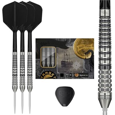 Target Darts Target Japan Black Marque Renegade 4.0 Fléchettes à Pointe en Acier avec Kflex, 25G Jeu de Fléchettes 90% Tungstène, Ailettes et tiges K-Flex N° 6, Pointes Nano Swiss, Joueur Jun Kawashima - Publicité Target Darts Target Japan Black Marque Renegade 4.0 Fléchettes à Pointe en Acier avec Kflex, 25G Jeu de Fléchettes 90% Tungstène, Ailettes et tiges K-Flex N° 6, Pointes Nano Swiss, Joueur Jun Kawashima - Publicité