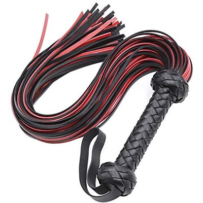 MOTIVE LIFE Cravache en Faux Cuir pour L'équitation,Fouet Souple pour Équitation,Fouets pour Costume Cosplay,Rouge-Noir - Publicité MOTIVE LIFE Cravache en Faux Cuir pour L'équitation,Fouet Souple pour Équitation,Fouets pour Costume Cosplay,Rouge-Noir - Publicité