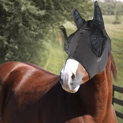 Horses , Masque en Lycra avec Filet pour Les Yeux, Masque Anti-Mouches Léger et Respirant, N’Entrave Pas Le Champ de Vision du Cheval, Protection des Yeux et des Oreilles (Extra Full, Gris) - Publicité Horses , Masque en Lycra avec Filet pour Les Yeux, Masque Anti-Mouches Léger et Respirant, N’Entrave Pas Le Champ de Vision du Cheval, Protection des Yeux et des Oreilles (Extra Full, Gris) - Publicité