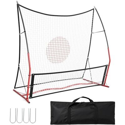 Virimolo Filet De Rebond De Football Pliable 180x140x80 cm Double Face Rebondisseur Football Filet d’Entraînement Professionnel pour Tir, Passe Et Contrôle Équipement Football Multidirectionnel - Publicité Virimolo Filet De Rebond De Football Pliable 180x140x80 cm Double Face Rebondisseur Football Filet d’Entraînement Professionnel pour Tir, Passe Et Contrôle Équipement Football Multidirectionnel - Publicité
