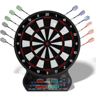 Ruthless R600 Electronic Dartboard Soft Tip 8 Players 27 Games. Publicité Ruthless R600 Electronic Dartboard Soft Tip 8 Players 27 Games. Publicité