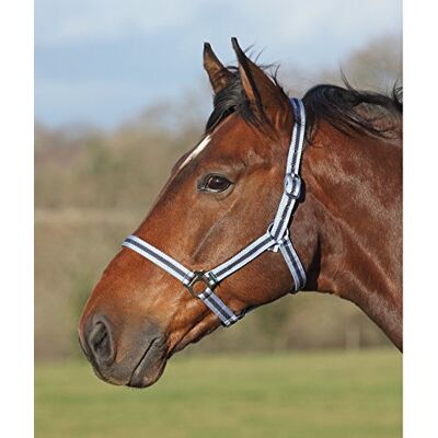 Shires Wessex Head Collar Full Size Light Blue Navy - Publicité Shires Wessex Head Collar Full Size Light Blue Navy - Publicité