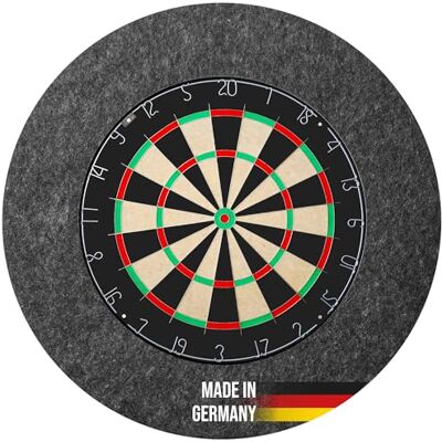 Karella Ultimo Cible de fléchettes Surround, fabriquée en Allemagne, catchring en fibres recyclées, pour toutes les cibles, robuste, protection murale optimale, grise - Publicité Karella Ultimo Cible de fléchettes Surround, fabriquée en Allemagne, catchring en fibres recyclées, pour toutes les cibles, robuste, protection murale optimale, grise - Publicité