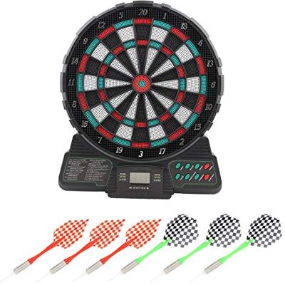 Ongoion Jeu de fléchettes électronique, 159 Types de Jeux avec Musique avec Son rappelant Les fléchettes pour Adultes, fenêtre d'affichage à écran LCD pour 1 à 8 Joueurs pour Les lieux publics - Publicité Ongoion Jeu de fléchettes électronique, 159 Types de Jeux avec Musique avec Son rappelant Les fléchettes pour Adultes, fenêtre d'affichage à écran LCD pour 1 à 8 Joueurs pour Les lieux publics - Publicité