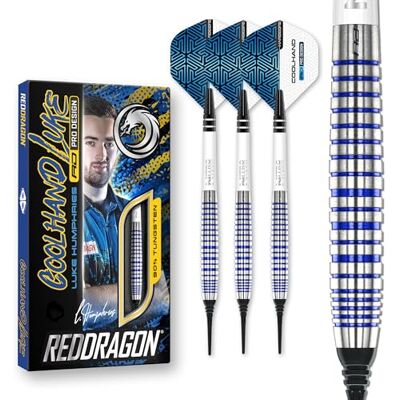 RED DRAGON Luke Humphries TX Softip Series Premium Tungstène Darts Set avec Vols et tiges - Publicité RED DRAGON Luke Humphries TX Softip Series Premium Tungstène Darts Set avec Vols et tiges - Publicité