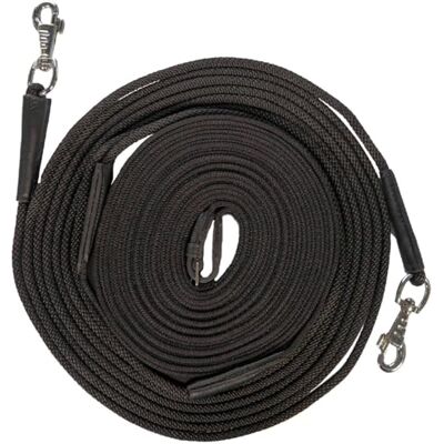 HKM Slim Longues rênes 18 m Noir - Publicité HKM Slim Longues rênes 18 m Noir - Publicité