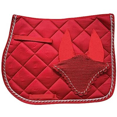 Horses Tapis de selle + Bonnet Regent Rouge Pony, Style et Confort pour Votre Cheval de Tosoni Selleria - Publicité Horses Tapis de selle + Bonnet Regent Rouge Pony, Style et Confort pour Votre Cheval de Tosoni Selleria - Publicité