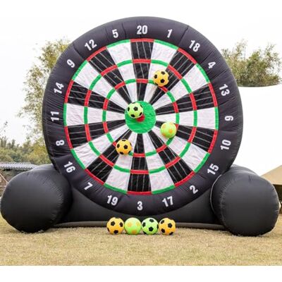 GYQSSD Cible De Football Gonflable D'extérieur, Jeu De Fléchettes De Football Géant, Contient 5 Ballons De Football Et Un Souffleur, pour Pelouse Extérieure,3m - Publicité GYQSSD Cible De Football Gonflable D'extérieur, Jeu De Fléchettes De Football Géant, Contient 5 Ballons De Football Et Un Souffleur, pour Pelouse Extérieure,3m - Publicité
