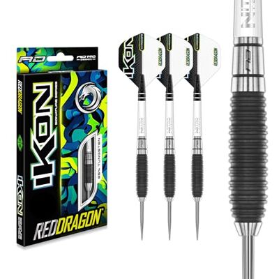 RED DRAGON Ikon Signature Series Professionnel Tungstène Jeu de fléchettes Steeltip avec ailettes et tiges - Publicité RED DRAGON Ikon Signature Series Professionnel Tungstène Jeu de fléchettes Steeltip avec ailettes et tiges - Publicité