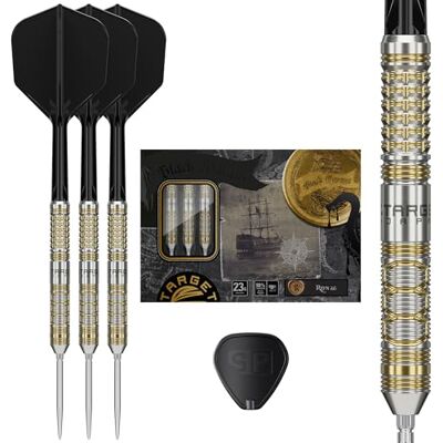 Target Darts Target Japan Black Marque Reyn G2 Pointe en Acier Fléchettes avec Kflex 23G 90% Tungstène Fléchettes Set, K-Flex Volants et Tiges N° 6, Nano Swiss Point Conseils, Reyn Agcaoili Gen 2 - Publicité Target Darts Target Japan Black Marque Reyn G2 Pointe en Acier Fléchettes avec Kflex 23G 90% Tungstène Fléchettes Set, K-Flex Volants et Tiges N° 6, Nano Swiss Point Conseils, Reyn Agcaoili Gen 2 - Publicité