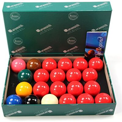 Aramtih Snooker Aramith Set de boules de billard Taille 2 1/6" 5,23 cm - Publicité Aramtih Snooker Aramith Set de boules de billard Taille 2 1/6" 5,23 cm - Publicité