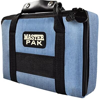 Karella PAK Original Étui pour fléchettes Noir Jeans Espace pour fléchettes et accessoires Protection parfaite, Master Pak aspect jean, 28x18x5 cm, Sportif - Publicité Karella PAK Original Étui pour fléchettes Noir Jeans Espace pour fléchettes et accessoires Protection parfaite, Master Pak aspect jean, 28x18x5 cm, Sportif - Publicité