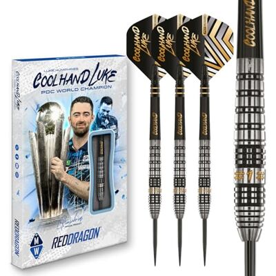 RED DRAGON Darts – Joueur Professionnel – Luke Humphries Coolhand Prestige 24g 90% Tungstène Professionnelle Pointe en Acier Jeu de fléchettes avec ailettes et tiges de fléchettes - Publicité RED DRAGON Darts – Joueur Professionnel – Luke Humphries Coolhand Prestige 24g 90% Tungstène Professionnelle Pointe en Acier Jeu de fléchettes avec ailettes et tiges de fléchettes - Publicité