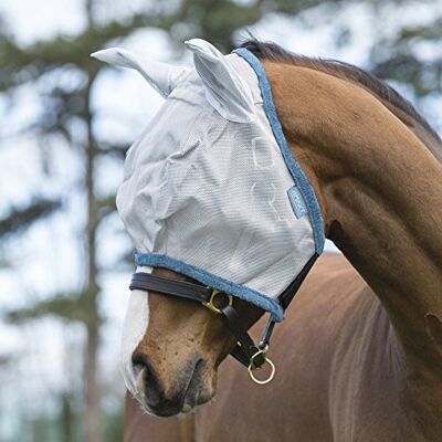 Horseware - Amigo Fly Mask - Argent/Gris foncé - Fly mask - Publicité Horseware - Amigo Fly Mask - Argent/Gris foncé - Fly mask - Publicité