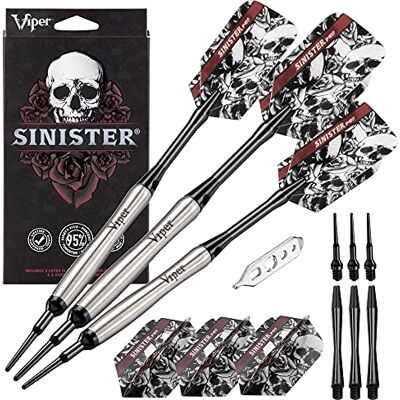 Viper by GLD Products Viper GLD Products Sinister Fléchettes à Pointe Souple 95% tungstène, Corps profilé, 18 g, Multicolore (21-3503-18) - Publicité Viper by GLD Products Viper GLD Products Sinister Fléchettes à Pointe Souple 95% tungstène, Corps profilé, 18 g, Multicolore (21-3503-18) - Publicité