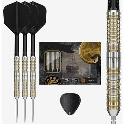 Target Darts Target Japan Black Marque Reyn G2 Pointe en Acier Fléchettes avec Kflex 21G 90% Tungstène Fléchettes Set, K-Flex Volants et Tiges N° 6, Nano Swiss Point Conseils, Reyn Agcaoili Gen 2 - Publicité Target Darts Target Japan Black Marque Reyn G2 Pointe en Acier Fléchettes avec Kflex 21G 90% Tungstène Fléchettes Set, K-Flex Volants et Tiges N° 6, Nano Swiss Point Conseils, Reyn Agcaoili Gen 2 - Publicité