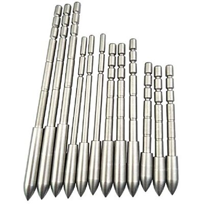 AMEYXGS 12pcs Insert Pointes de Flèche Broadheads en Acier Inoxydable 80/100/120/130/150/170/200/230 Grain Flèche Conseils Points pour ID 4.2mm Flèches Axe (Type 2, 80gr) - Publicité AMEYXGS 12pcs Insert Pointes de Flèche Broadheads en Acier Inoxydable 80/100/120/130/150/170/200/230 Grain Flèche Conseils Points pour ID 4.2mm Flèches Axe (Type 2, 80gr) - Publicité