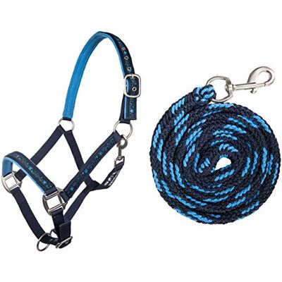 HKM 10025 Set de Licol, Licol et Tricot, Mousqueton, Poney Shetty VB WB - Publicité HKM 10025 Set de Licol, Licol et Tricot, Mousqueton, Poney Shetty VB WB - Publicité