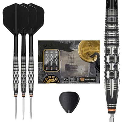 Target Darts Target Japan Black Marque Max Dancing Duck G4 Pointe en Acier Fléchettes avec Kflex, 25G 90% Tungstène Fléchettes Set, K-Flex Volants et Tiges N° 6, Nano Swiss Point Conseils, Yuya Higuchi Gen 4 - Publicité Target Darts Target Japan Black Marque Max Dancing Duck G4 Pointe en Acier Fléchettes avec Kflex, 25G 90% Tungstène Fléchettes Set, K-Flex Volants et Tiges N° 6, Nano Swiss Point Conseils, Yuya Higuchi Gen 4 - Publicité