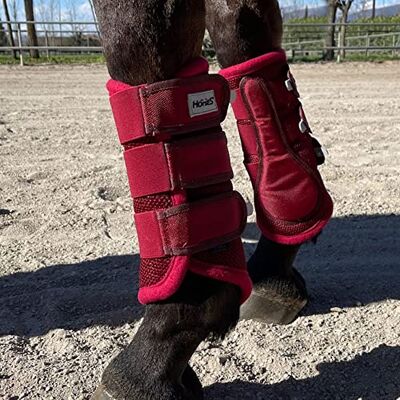Horses Lot de 4 patins en maille pour cheval, doux et résistant, protection maximale contre les traumatismes et les trousses - Publicité Horses Lot de 4 patins en maille pour cheval, doux et résistant, protection maximale contre les traumatismes et les trousses - Publicité