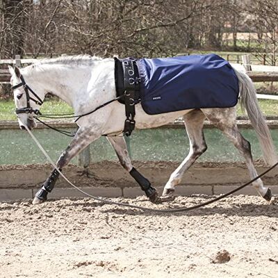 Busse Couverture imperméable Rain 50 g Bleu marine Cheval (145) - Publicité Busse Couverture imperméable Rain 50 g Bleu marine Cheval (145) - Publicité