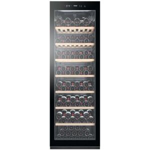 HAIER Cave a Vin HWS188GAE de vieillissement Pose libre 188 bouteilles Mono zone H185 x L59,5 cm Noir - Publicité HAIER Cave a Vin HWS188GAE de vieillissement Pose libre 188 bouteilles Mono zone H185 x L59,5 cm Noir - Publicité