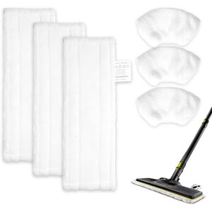 Luxoraiova Lot de 3 chiffons en microfibre compatibles avec nettoyeur vapeur Kärcher EasyFix SC 1, SC 2, SC 3, SC 4, SC 5 3 chiffons de sol + 3 housses en tissu Remplacement pour Kärcher Housse Nettoyeur - Publicité Luxoraiova Lot de 3 chiffons en microfibre compatibles avec nettoyeur vapeur Kärcher EasyFix SC 1, SC 2, SC 3, SC 4, SC 5 3 chiffons de sol + 3 housses en tissu Remplacement pour Kärcher Housse Nettoyeur - Publicité