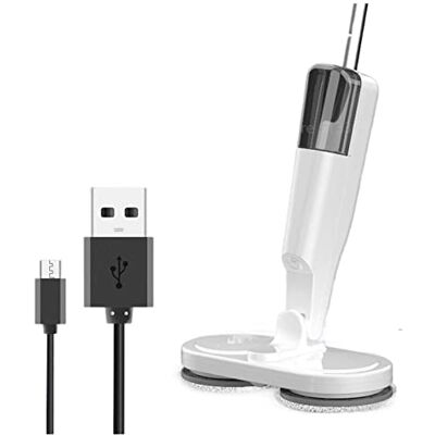 JQUAL Balai à Vapeur Électrique Rotative Sans Fil à Main Pulvérisateur de Nettoyage pour Sol, Surfaces et Fenêtres Recharge des Appareils Ménagers - Publicité JQUAL Balai à Vapeur Électrique Rotative Sans Fil à Main Pulvérisateur de Nettoyage pour Sol, Surfaces et Fenêtres Recharge des Appareils Ménagers - Publicité