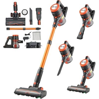 VEVOR Aspirateur Balai sans Fil à Aspiration Puissante 40 kPa, Aspirateur Laveur Rechargeable Anti-enchevêtrement avec Écran LED, Léger avec Autonomie de 47 Minutes, pour Tapis Poils Sols Durs - Publicité VEVOR Aspirateur Balai sans Fil à Aspiration Puissante 40 kPa, Aspirateur Laveur Rechargeable Anti-enchevêtrement avec Écran LED, Léger avec Autonomie de 47 Minutes, pour Tapis Poils Sols Durs - Publicité