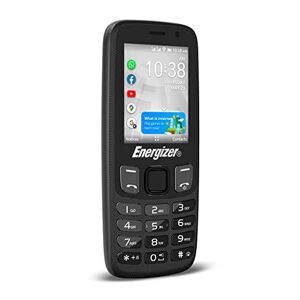 Energizer Téléphone à Clavier Physique E242S 4G Batterie 1700 mAh Double Sim (Micro SIM) Garanti 3 Ans Noir Débloqué KaiOS - Publicité