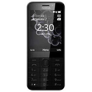 Nokia Microsoft  230 Smartphone débloqué 2G (Ecran: 2,8 pouces 32 Go Double SIM) Argent foncé, 320 x 240 pixels, LCD, MicroSD (TransFlash) - Publicité