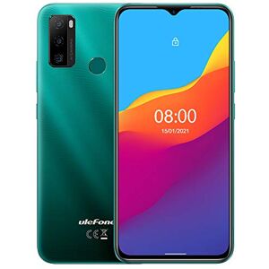 Ulefone Android 11 Téléphone Portable, Note 10 Smartphone Débloqué 4G, Double SIM + Carte SD Dédiée, Batterie 5500mAh (Charge Inverse OTG), Octa-Core 32Go, Écran HD+ 6,52’’, Empreinte Digitale Vert - Publicité