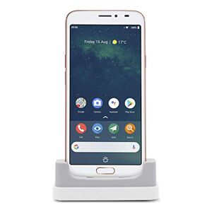 Doro 8080 Smartphone 4G Débloqué pour Seniors avec Écran de 5.7", Caméra de 16MP, Touche d'Assistance avec Géolocalisation et Socle Chargeur Inclus (Blanc) [Version Française] - Publicité