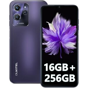 OUKITEL C32 Pro Téléphone Portable 2023, 16Go+ 256Go/SD 1To, Caméra 20MP + 5MP, Écran 6.52",Batterie 5150mAh/10W, 4G Dual SIM Android 12 Smartphone Pas Cher, GPS/Face ID/Fingerprint/WiFi/OTG-Violet - Publicité