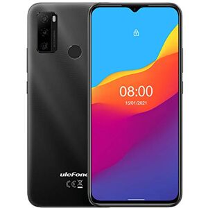 Ulefone Android 11 Téléphone Portable, Note 10 Smartphone Débloqué 4G, Double SIM + Carte SD Dédiée, Batterie 5500mAh (Charge Inverse OTG), Octa-Core 32Go, Écran HD+ 6,52’’, Empreinte Digitale Noir - Publicité