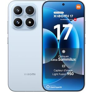 Xiaomi 17, Smartphone 12+512 GB, Optique Leica Summilux, Capteur Light Fusion 950, Batterie 6330mAh (typ), HyperAI, Bleu, Garantie 2 Years, Chargeur Non fourni - Publicité Xiaomi 17, Smartphone 12+512 GB, Optique Leica Summilux, Capteur Light Fusion 950, Batterie 6330mAh (typ), HyperAI, Bleu, Garantie 2 Years, Chargeur Non fourni - Publicité