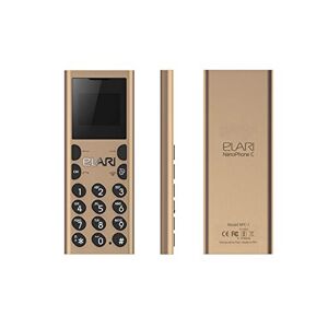 Elari NanoPhone C Téléphone GSM Ultra-Compact, Sinchronisation Bluetooth avec Smartphone, Lecteur MP3, Radio FM, Enregistreur de Voix (Or) - Publicité